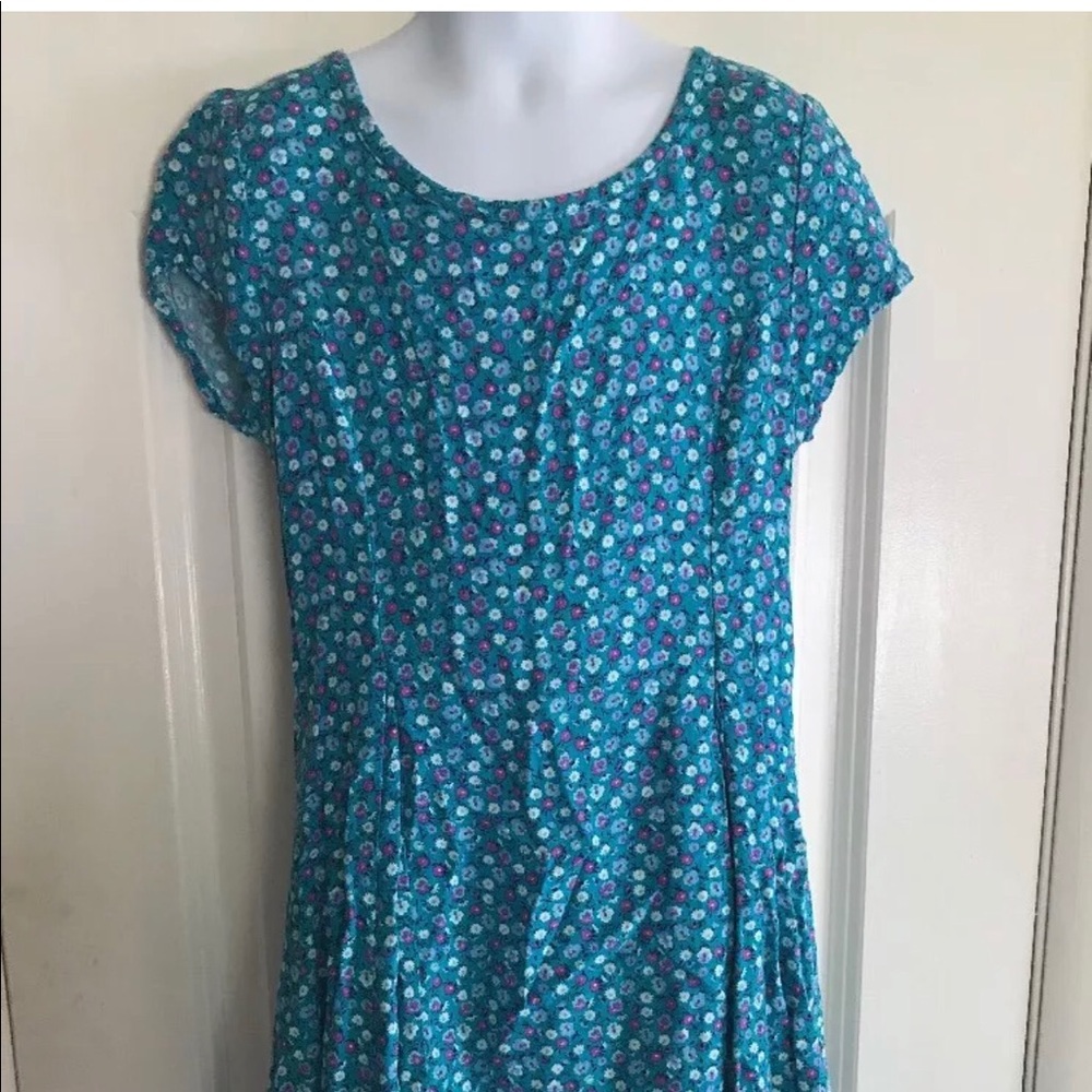 Mudd Floral Blue Girls Dress Size 7
